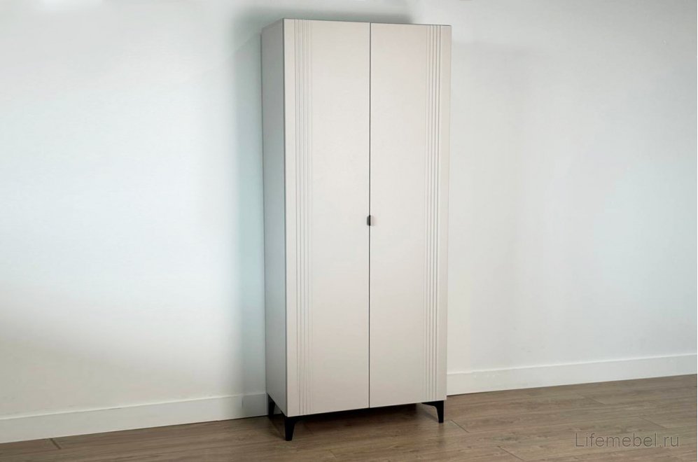 Шкаф Рич кашемир / фрапучино матовый / черный