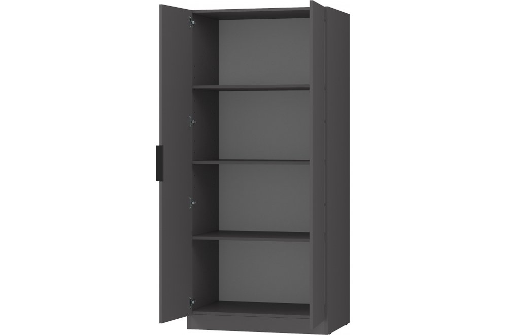 Шкаф с полками home tower-s 12ШП.001.1 графит