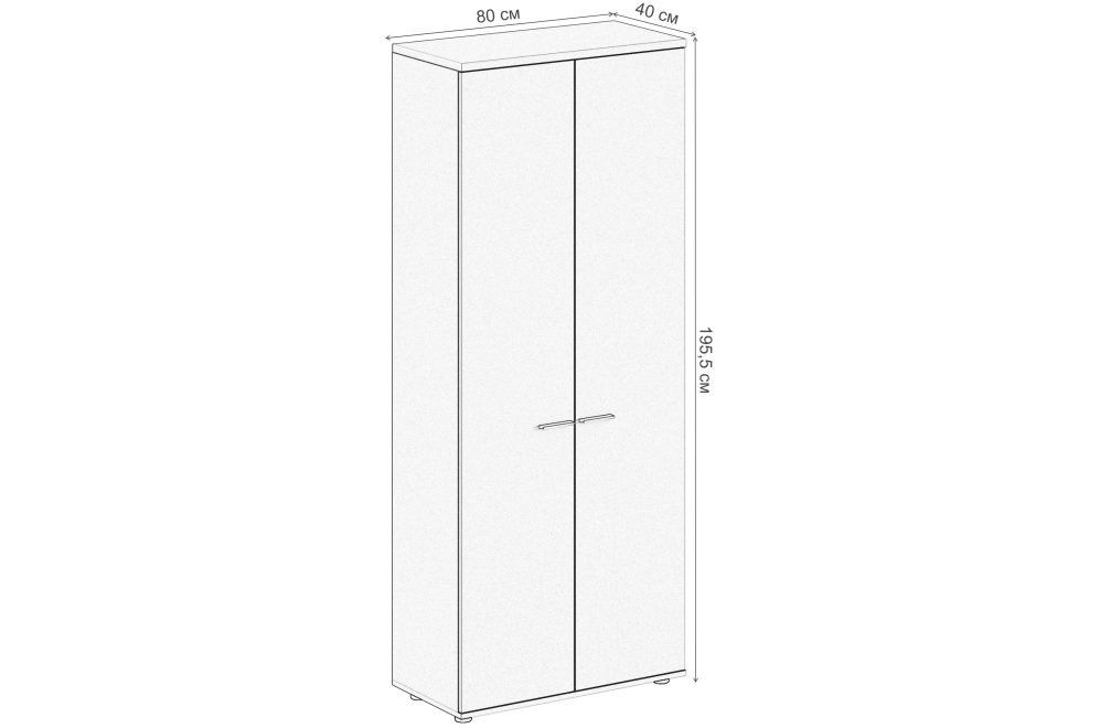 Шкаф SG.821.WH.OD белый / дуб темный