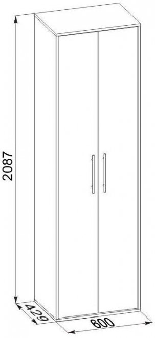 Шкаф ШО-1 беленый дуб 5