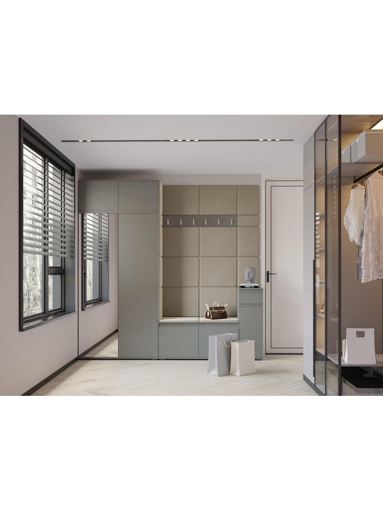 Шкаф Шторм 2-х дверный серый графит