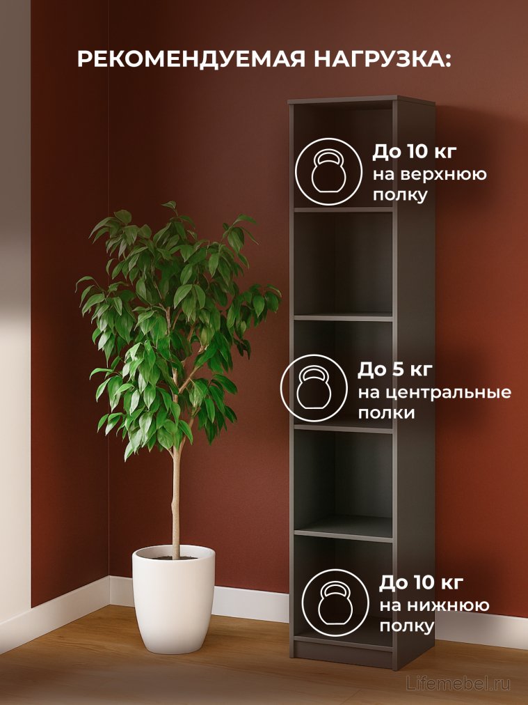 Шкаф Сибити одностворчатый графит серый