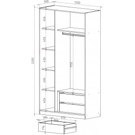 Шкаф София 3023.М1