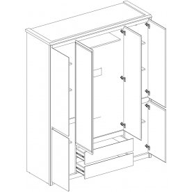 Шкаф Somma 6DG2S Z