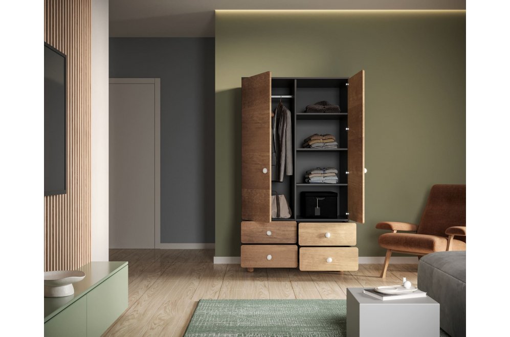 Шкаф Сплит (Split) SP14 коричневый