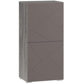 Шкаф Summit 10 26 НМ 011.43 ПВХ софт графит / ясень анкор темный kr