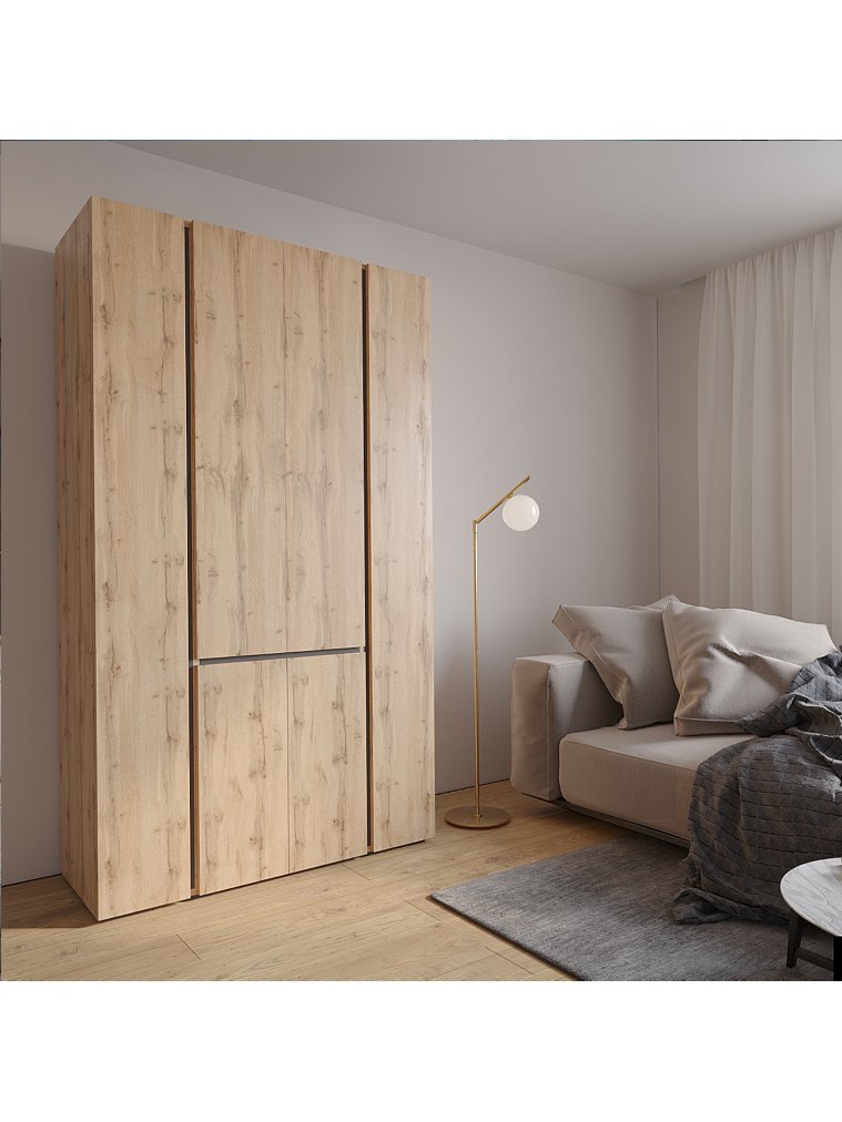 Шкаф Сура 2 120 дуб вотан / графит