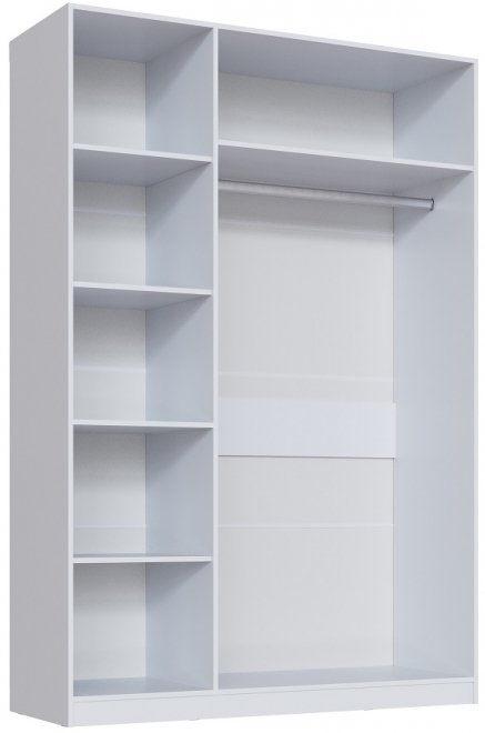 Шкаф трехстворчатый Апполия дуб / белый