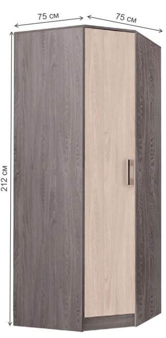 Шкаф угловой Белла венге / дуб атланта