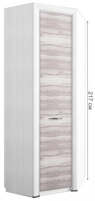 Шкаф угловой Olivia 97х97 с полками дуб анкона