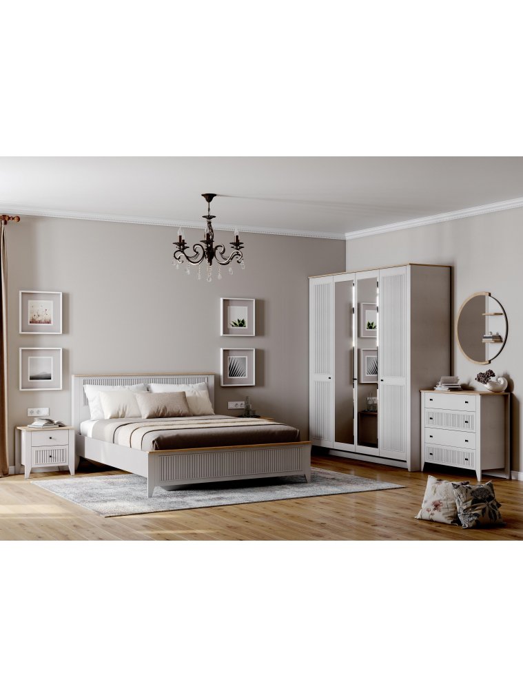 Шкаф Валенсия четырехдверный персидский жемчуг