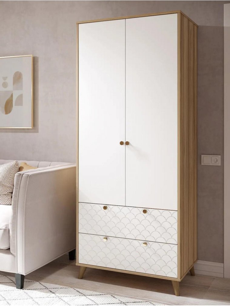 Шкаф Велламо ВО-07 блэквуд ячменный / бланж