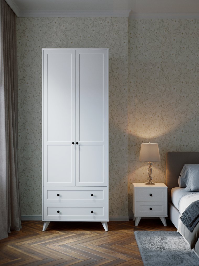 Шкаф Вильям ВМ-11 белый бриллиант / бланж