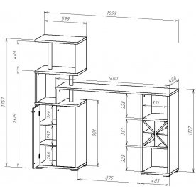 Барная стойка БСТ-3