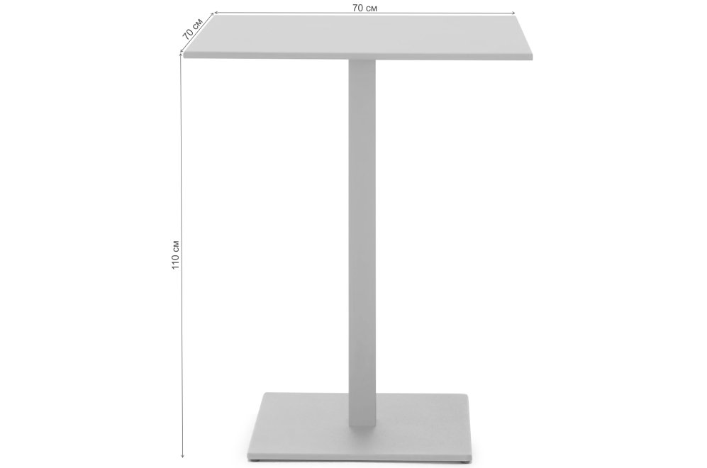 Барный стол HB 120 серебро