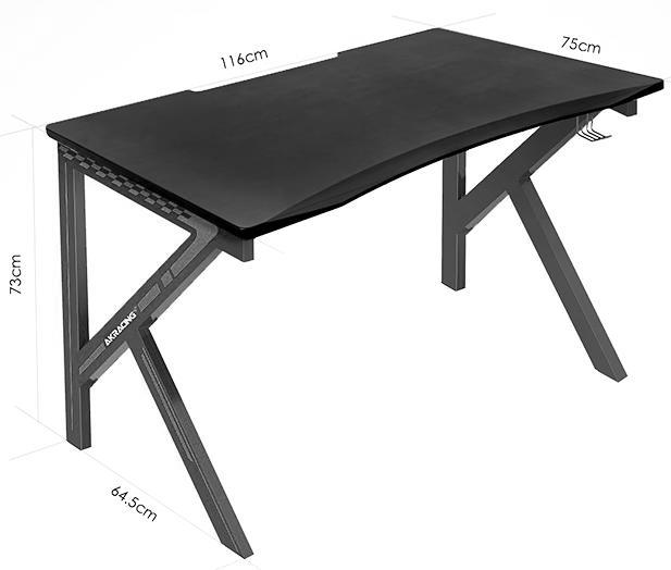 Компьютерный стол AKRacing Gaming Desk black / white