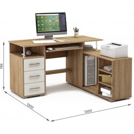 Компьютерный стол Амбер-12К