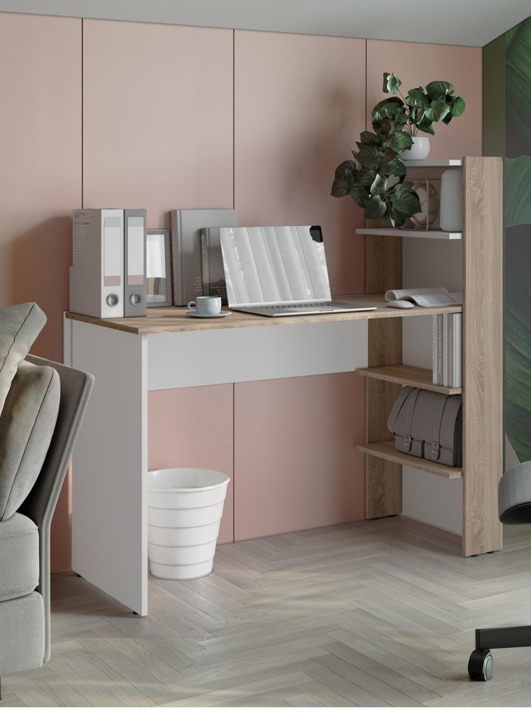 Компьютерный стол Арлет сонома / белый