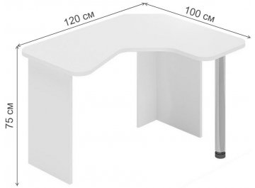 Компьютерный стол Домино Lite СКЛ-ИгрУгл120 В правый
