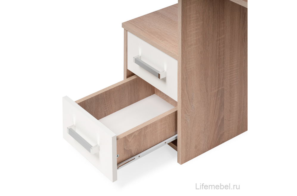 Компьютерный стол Джаз-24 левый дуб сонома