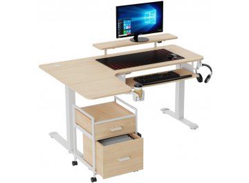 Компьютерный стол Eureka ERK-EHD-L60R-MW
