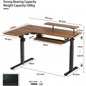 Компьютерный стол Eureka ERK-L60L-WN