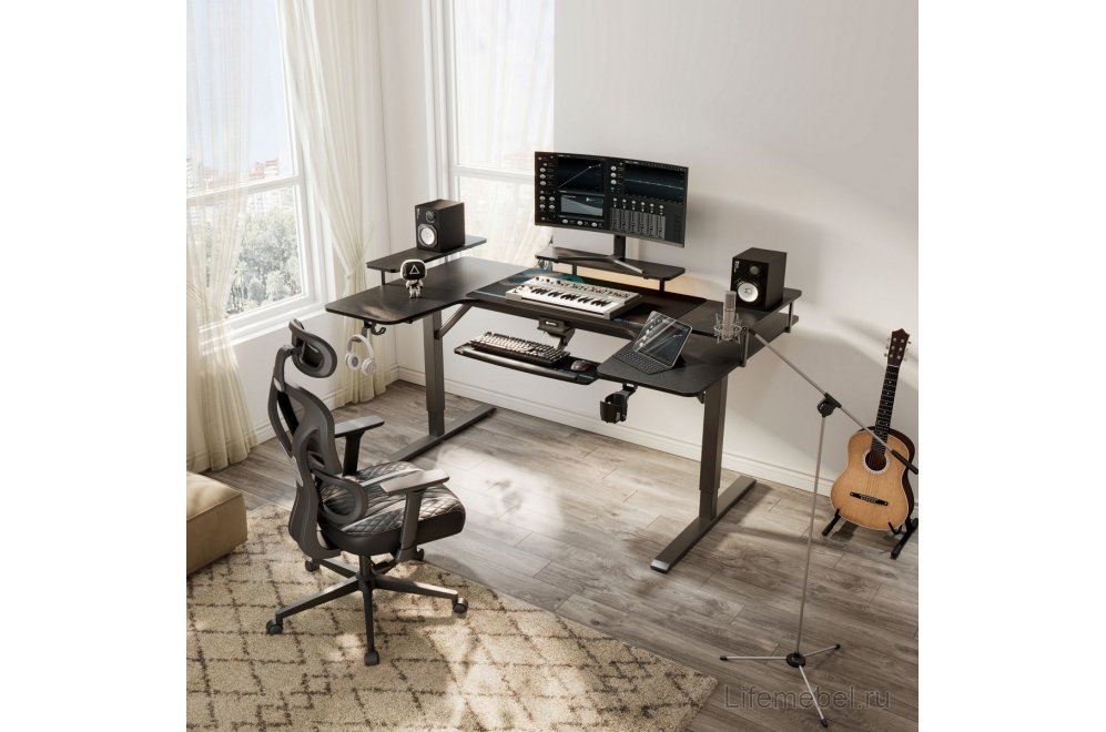 Компьютерный стол Eureka U-71 черный