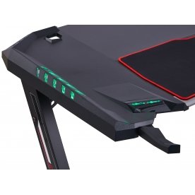 Компьютерный стол Eureka Z2 c RGB подсветкой черный