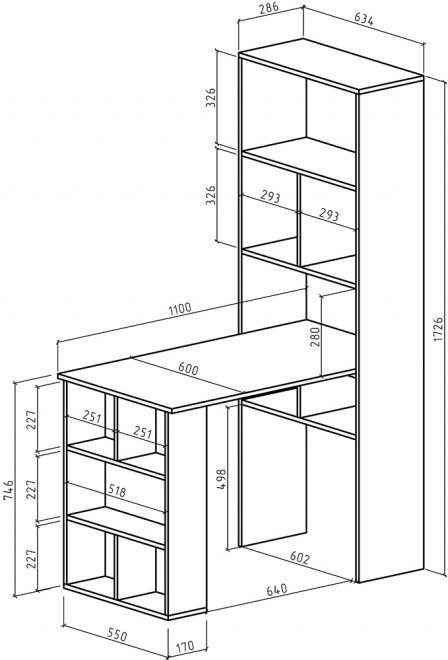 Компьютерный стол Феликс-45 дуб сонома