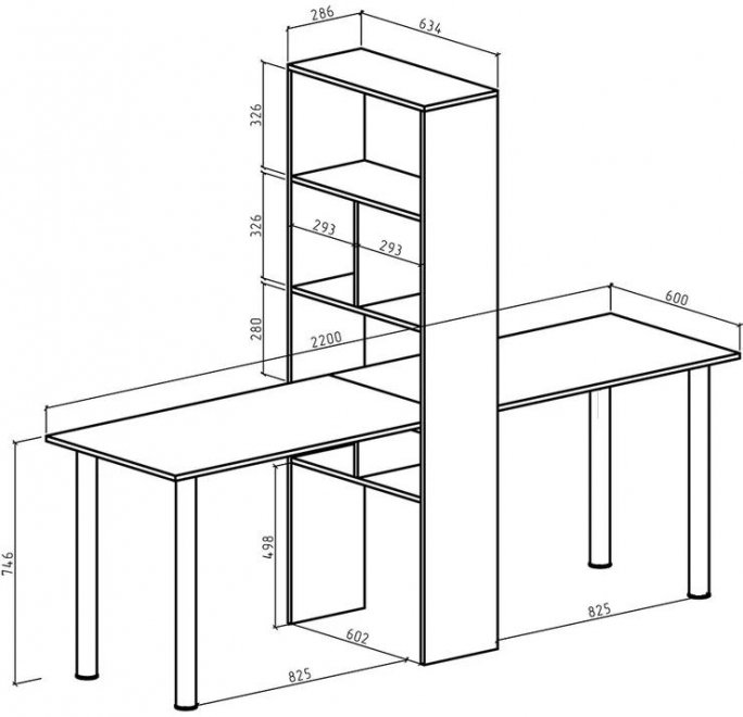 Компьютерный стол Феликс-466 белый