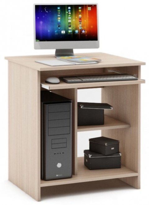 Компьютерный стол Имидж-1 дуб молочный
