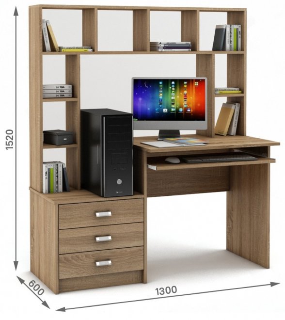 Компьютерный стол Имидж-23 дуб сонома