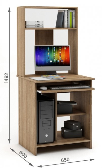 Компьютерный стол Имидж-3 дуб сонома