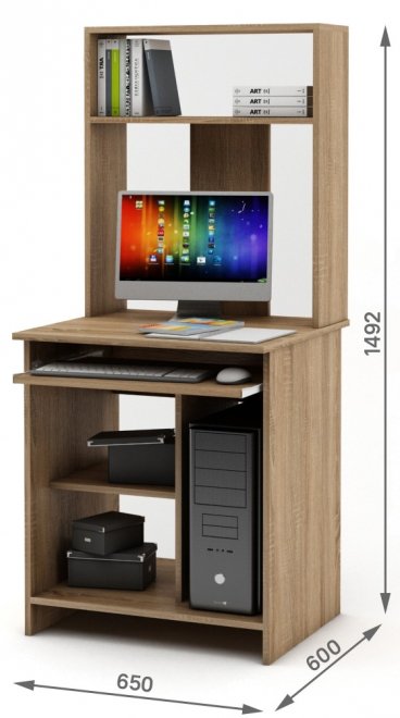 Компьютерный стол Имидж-4 дуб сонома