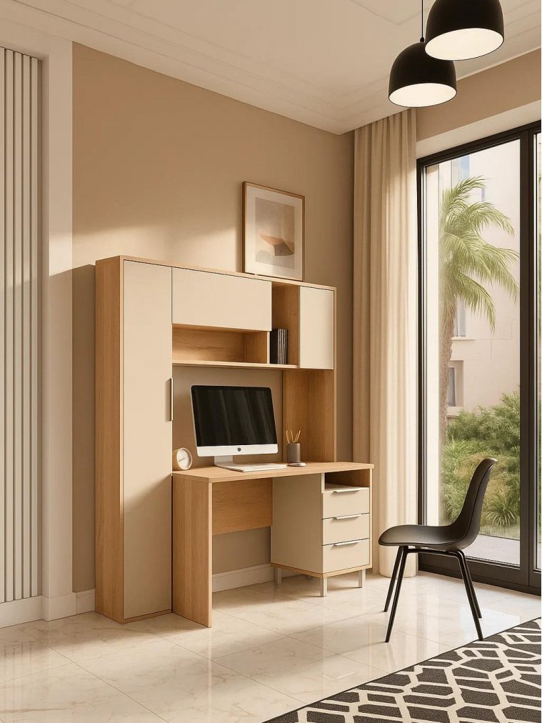 Компьютерный стол Комфорт 12.95 N дуб сонома / сатин