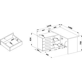 Компьютерный стол КСТ-109Л левый