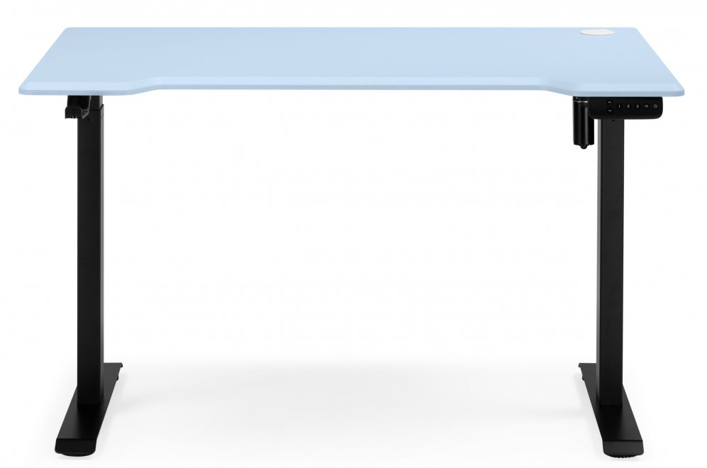 Компьютерный стол Маркос 120х75 голубой / черный