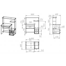 Компьютерный стол Мебелайн-26