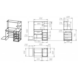 Компьютерный стол Мебелайн-28
