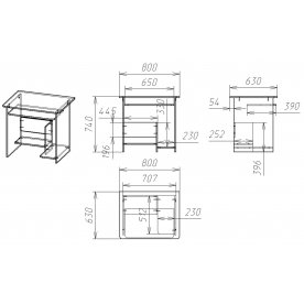 Компьютерный стол Мебелайн-51