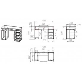 Компьютерный стол Мебелайн-53