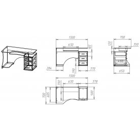Компьютерный стол Мебелайн-54