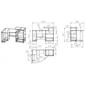 Компьютерный стол Мебелайн-5