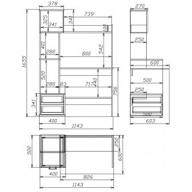 Компьютерный стол Мебелеф-13