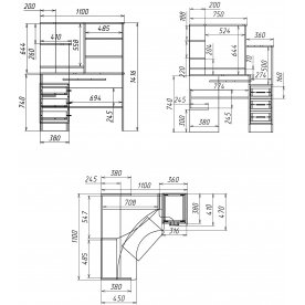 Компьютерный стол Мебелеф-27