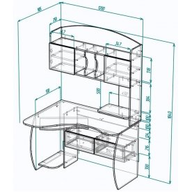 Компьютерный стол Мебелеф-30