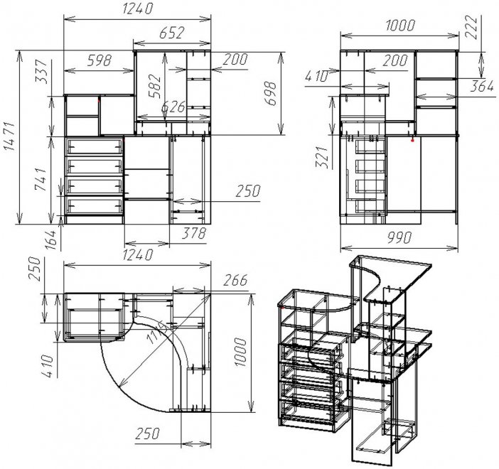 Компьютерный стол Мебелеф - 44 ясень шимо светлый / красный глянец левый