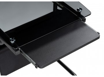 Стеклянный компьютерный стол Riko black