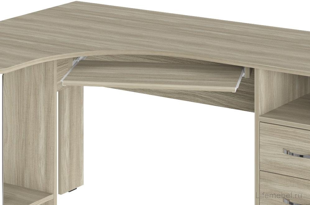 Компьютерный стол угловой С-237 блэквуд сатиновый