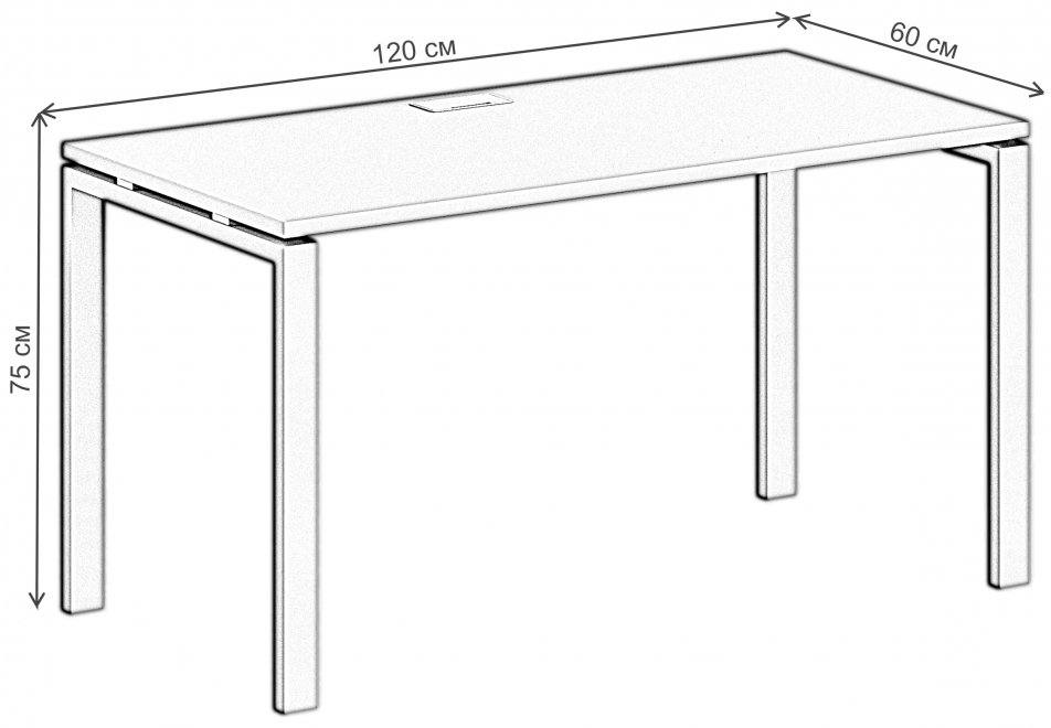 Компьютерный стол SG.201 дуб светлый / белый